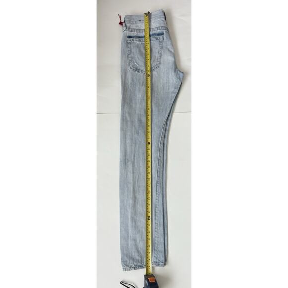 True Religion Dean No Flap Jeans Mens 29 Distressed Light Wash Slim Fit - Picture 6 of 9